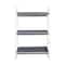 Hello Honey® 15.5" Heavily Distressed 3-Tier Metal Tray with White Frame & Rim